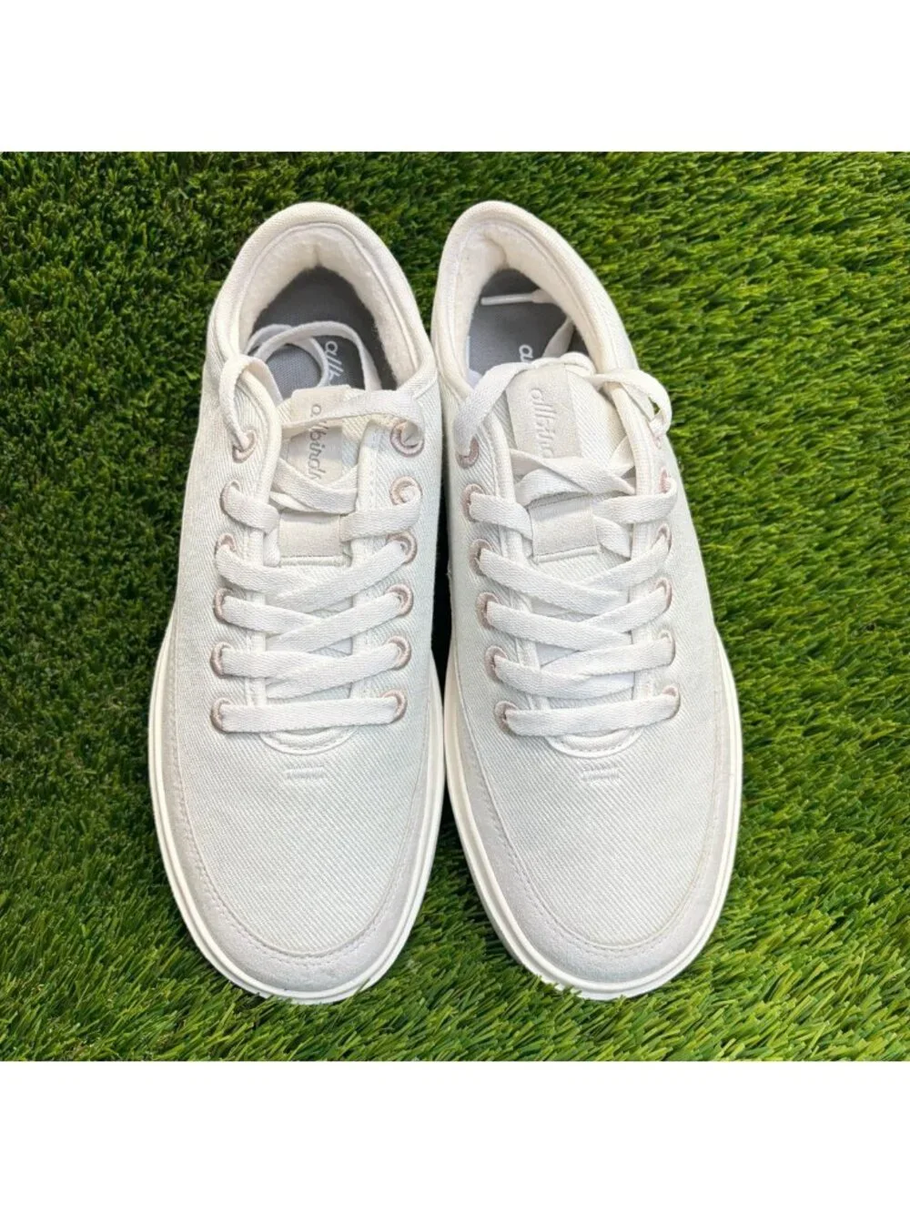 Allbirds Wool Piper 2 Womens Size 9 White Athletic Running Shoes Sneakers